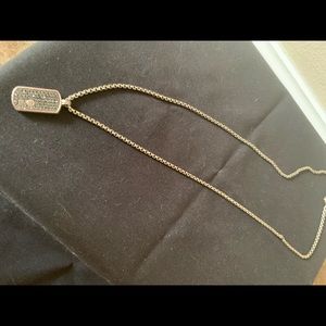 David Yurman Sterling Silver Black Diamond Men’s